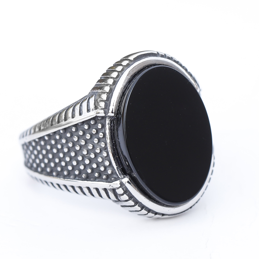 Vintage style men's ring showcasing the craftsmanship and unique design