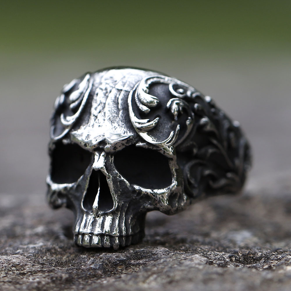 Men's 316L Stainless Steel Skull Gothic Punk Ring