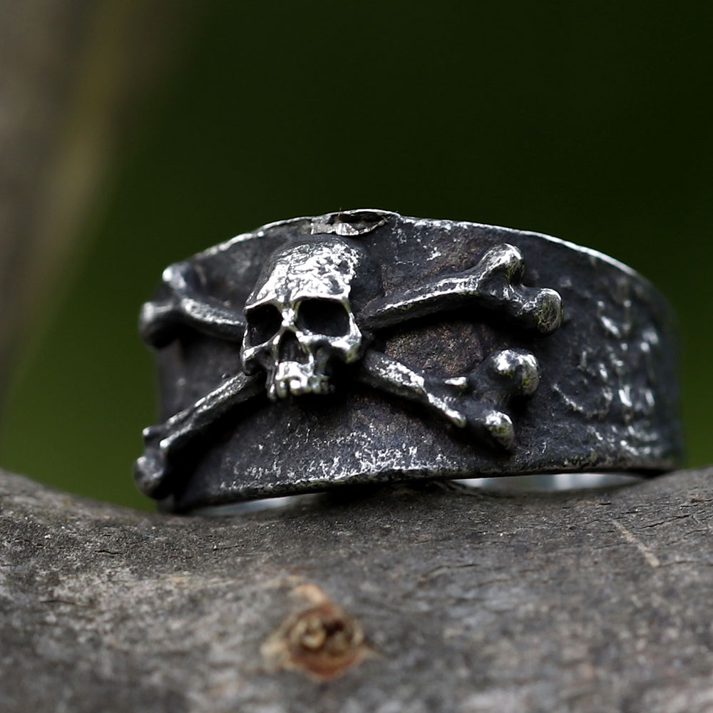 Men's 316L Stainless Steel Vintage Skull Ring